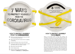7 Ways to Protect Yourself from the Coronavirus - Living Waters