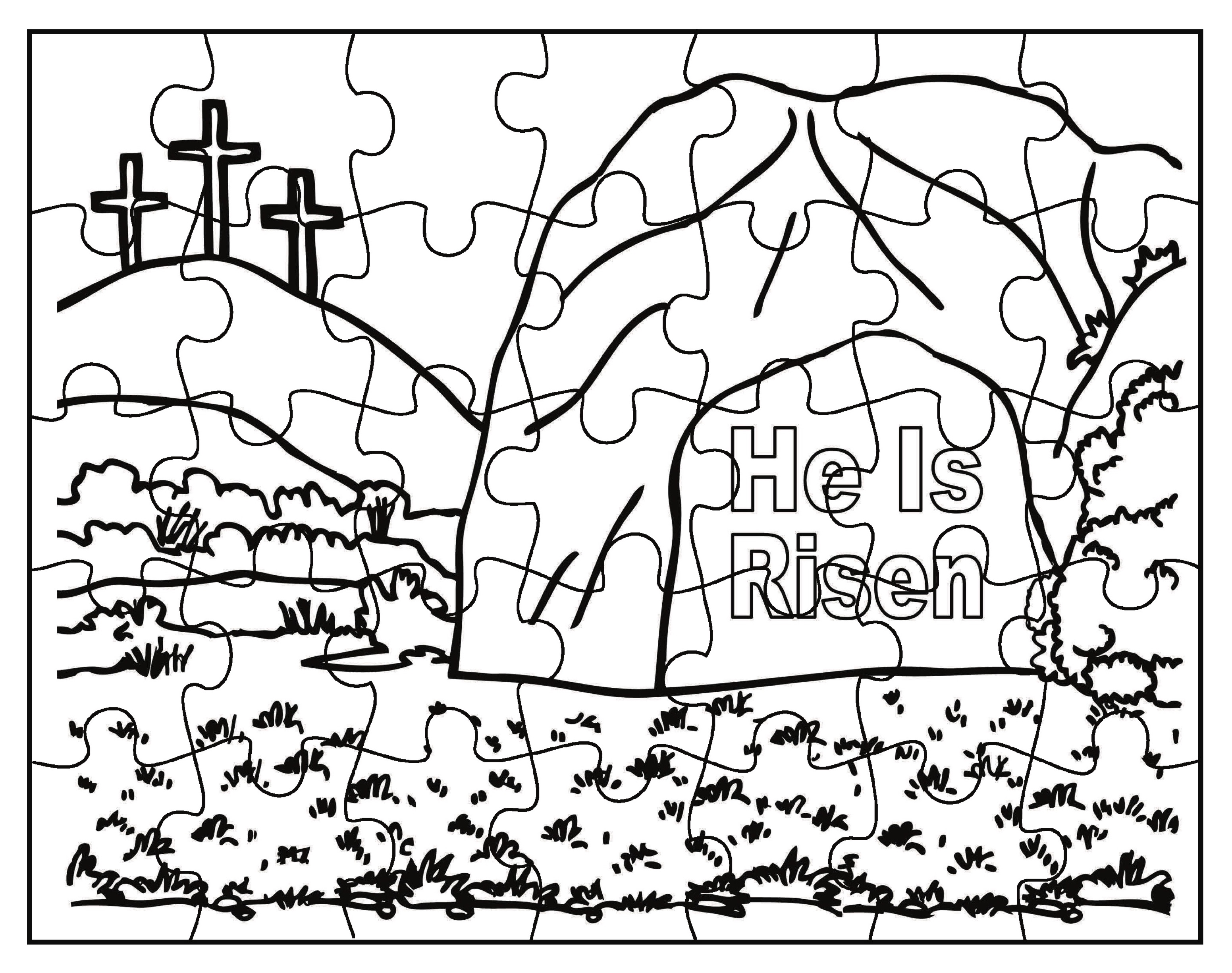 "He is Risen" puzzle